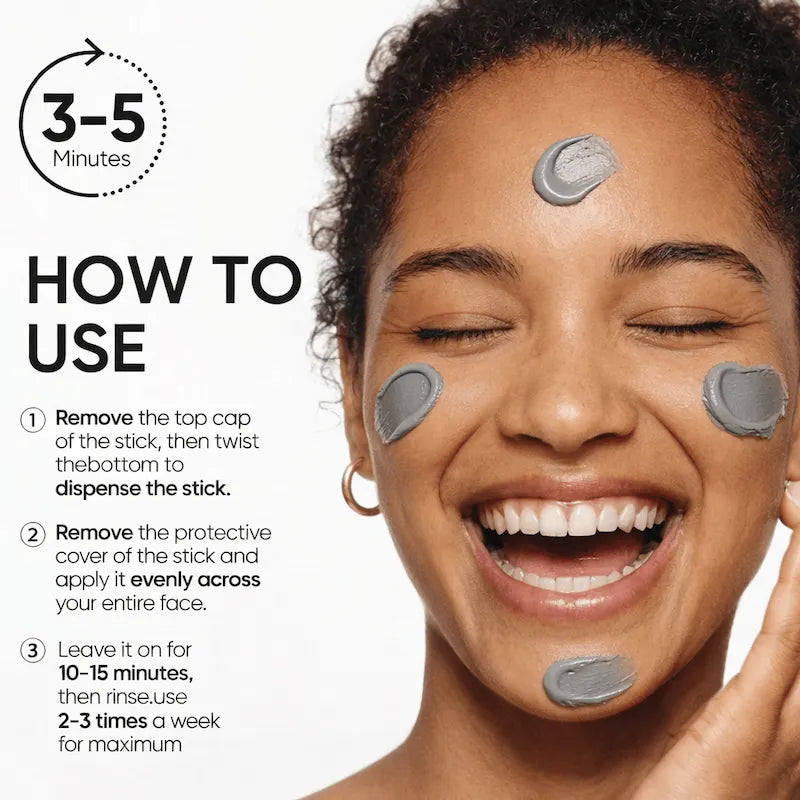 PoreClear™ Volcanic Clay Mask Stick